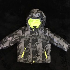 Cat & Jack Houndstooth Puffer Winter Coat